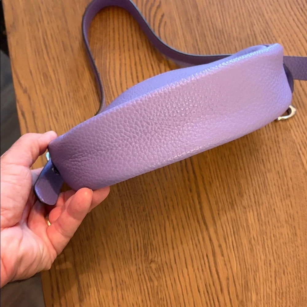 Coach Luna Shoulder Bag in Soft Purple Pebbled Leather - Picture 5 of 9
